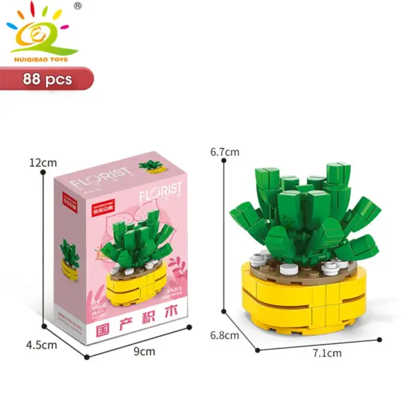 DIY Flower Succulent Building Blocks Set - Image 37
