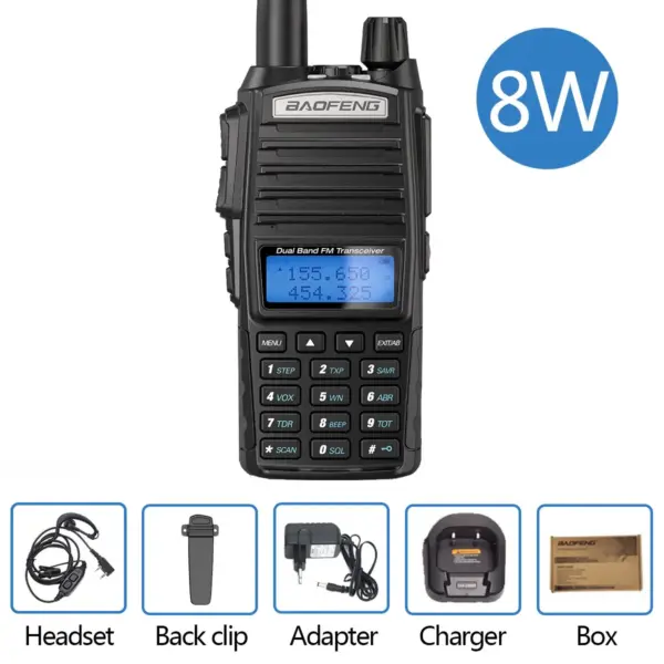 Baofeng UV-82 Dual PTT Walkie Talkie 8W - Image 7