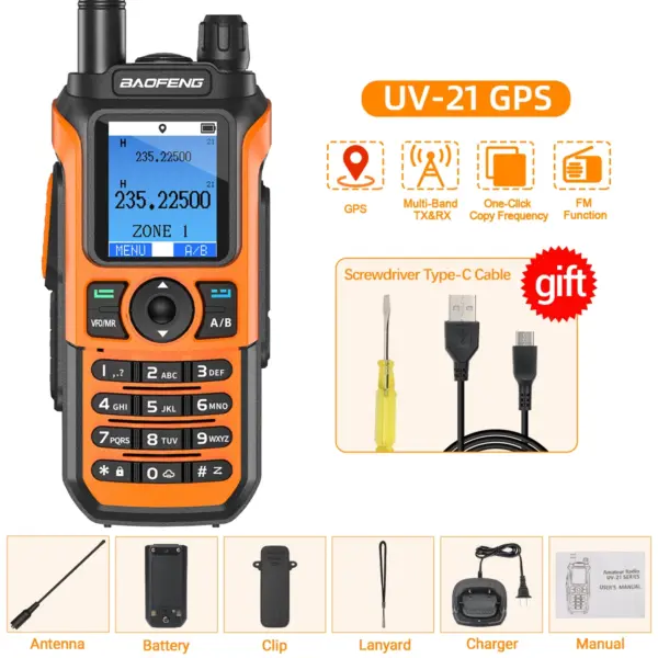 Baofeng UV-21 Pro Walkie Talkie Waterproof 16KM - Image 12