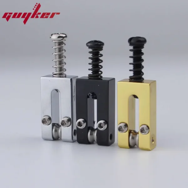 Stainless Steel Roller Brass Saddles Set for Guitar