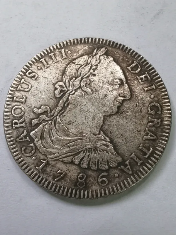 Bolivia 8 Reales Charles III Silver Plated Coin - Image 14