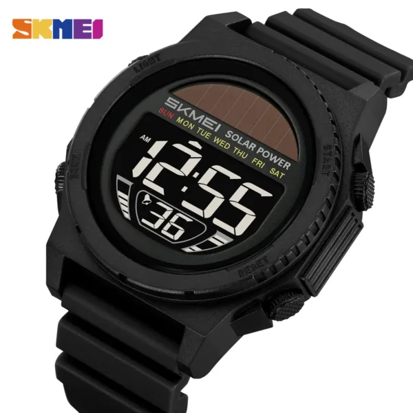 Solar Digital Sports Watch for Men