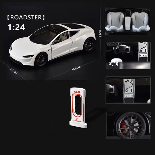 1:24 Alloy Model X Model 3 Model Y Car - Image 22