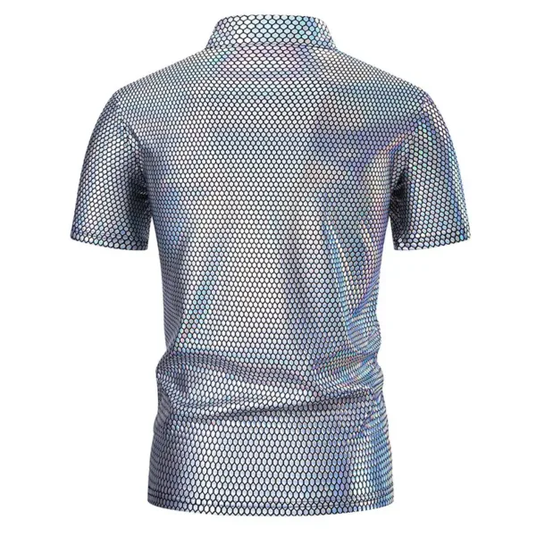 Men's Casual Short Sleeve Sequins T-Shirt - Image 5