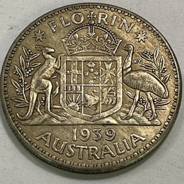 1939 Australia George VI Silver Plated Coin Copy - Image 2