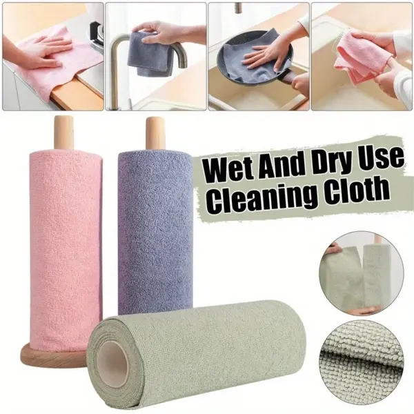 20 Rolls Microfiber Cleaning Cloths for Home - Image 5