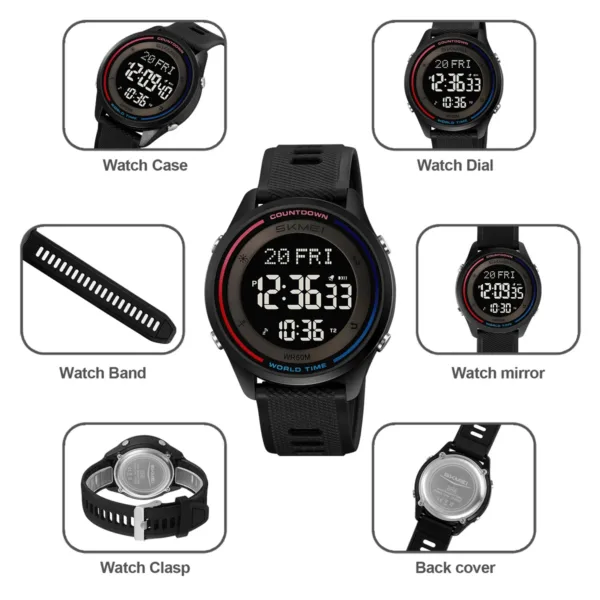 Waterproof Digital Sports Watch for Adventurers - Image 4