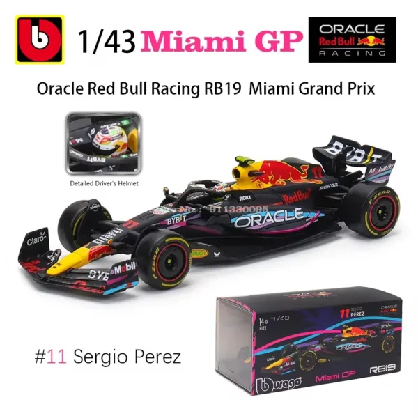 Bburago 1:43 F1 Red Bull Racing Diecast Model - Image 27