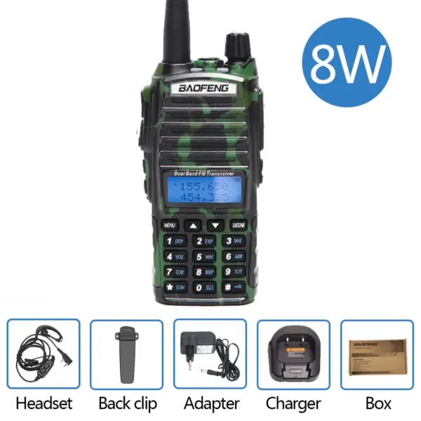 Baofeng UV-82 Dual PTT Walkie Talkie 8W - Image 9