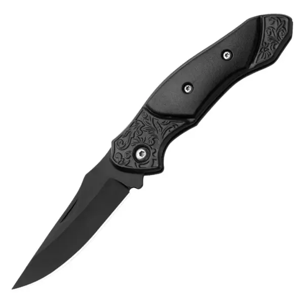 Folding Camping Knife with Wood Handle - Image 7