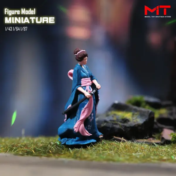 Japanese Kimono Beauty Miniature Figurine Collection - Image 2