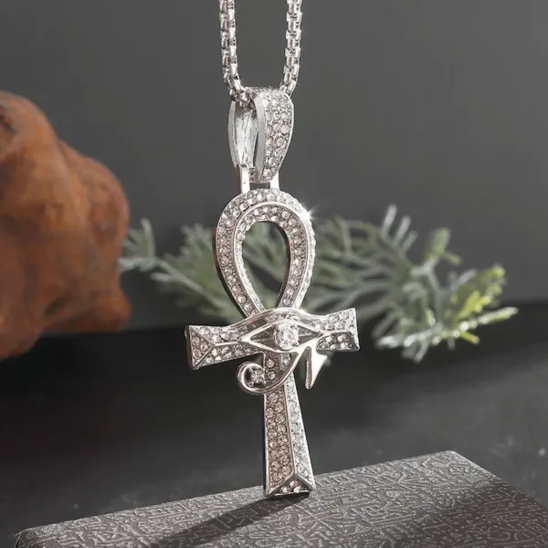 Eye of Horus Cross Pendant Necklace - Image 17