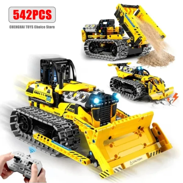 3 in 1 Remote Control Excavator Racing Car - Image 8