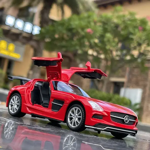 1:32 Alloy Sports Car Model with Sound and Light - Image 2