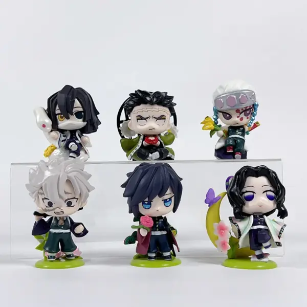 6Pcs Anime Figures Set - Demon Slayer Models - Image 6