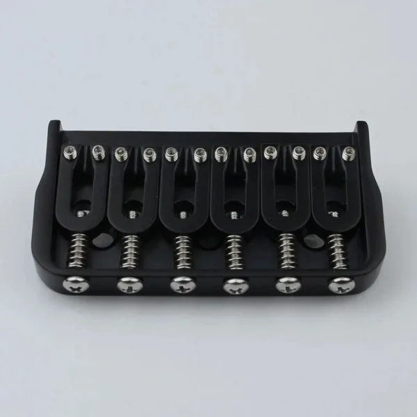 Black 6 and 7 String Electric Guitar Bridge - Image 2