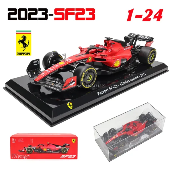 Bburago 1:24 Scale Leclerc & Sainz F1 Model