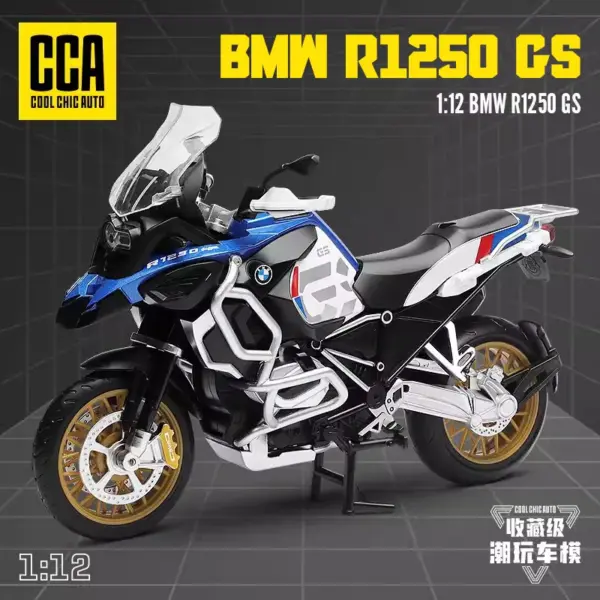 1:12 BMW R1250 GS Diecast Motorcycle Model