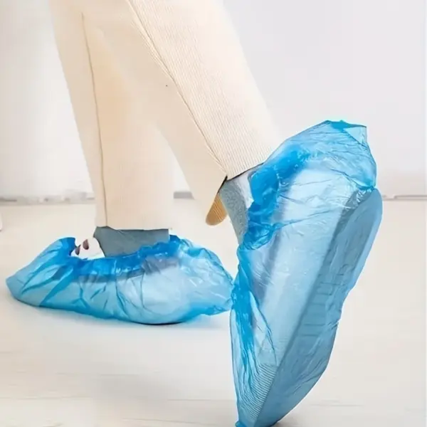 Disposable Waterproof Shoe Covers - Blue - Image 4