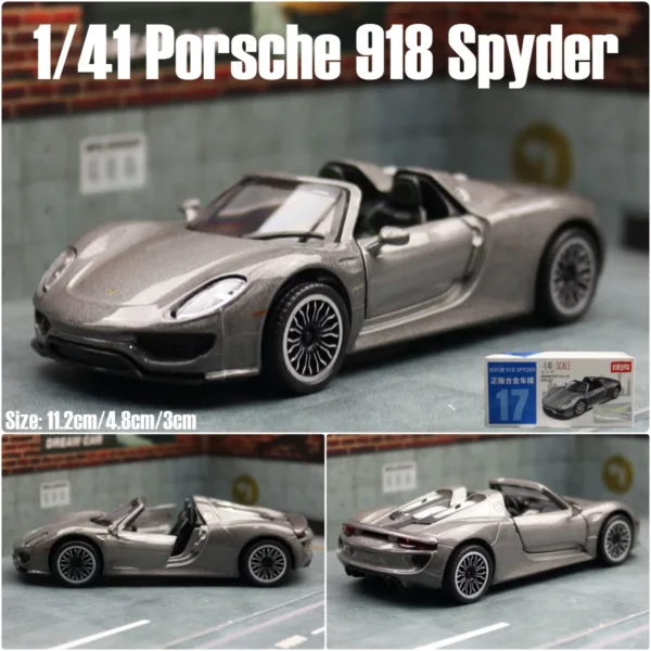 1/36 Scale Porsche 918 Spyder Toy Car - Image 12