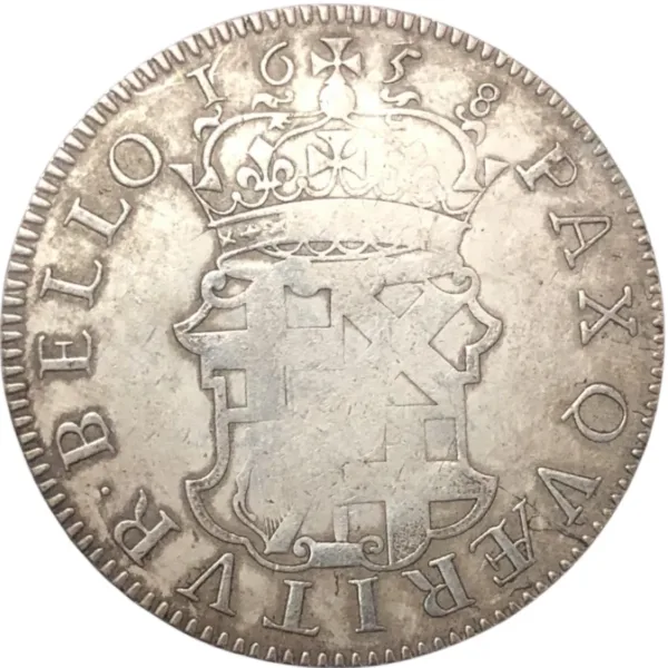 Antique Style Silver Plated Copy Coin 1658