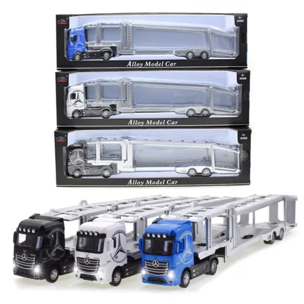 1/50 Diecast Alloy Transport Truck Toy Model - Image 6