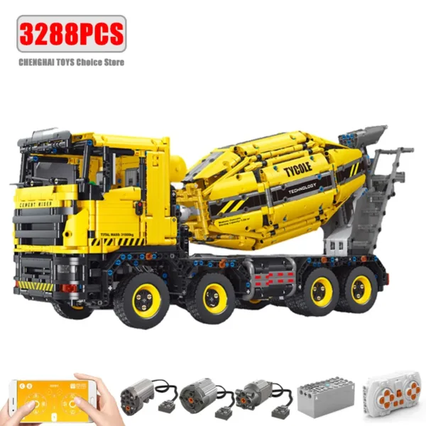 Remote Control Excavator Building Blocks Set - Image 7