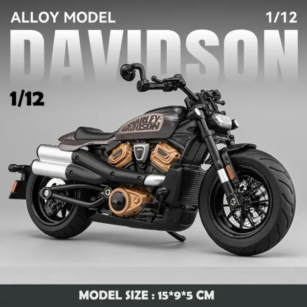 1/12 Scale Diecast Harley Sportster Motorcycle - Image 8