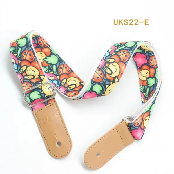 Adjustable Cartoon Cotton Ukulele Guitar Strap - Image 9