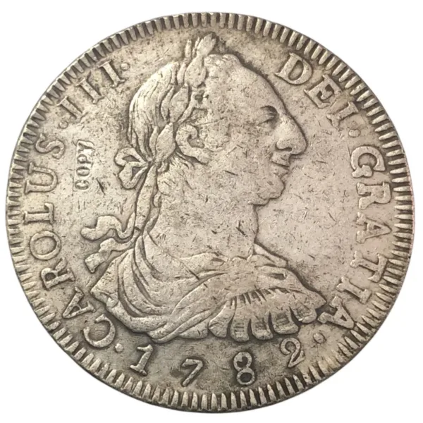 1782 Spanish Reales Copy Antique Silver Coin