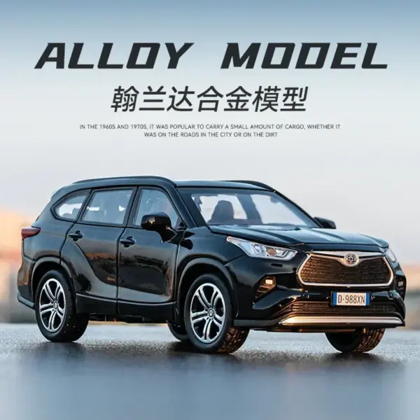 32 Toyota Highlander Diecast Metal Toy Car