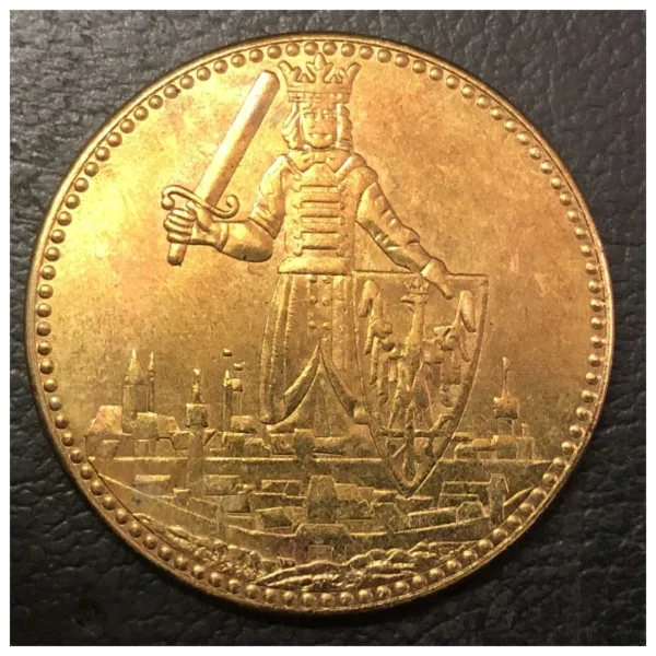 1927 Commemorative Bronze Medal Copy 45mm - Image 2
