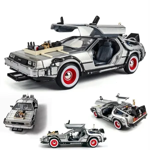 Welly 1:24 DeLorean Time Machine Model Car - Image 6