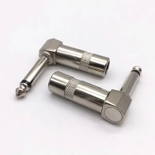 6.35mm Right Angle Stereo Mono Plug Connector