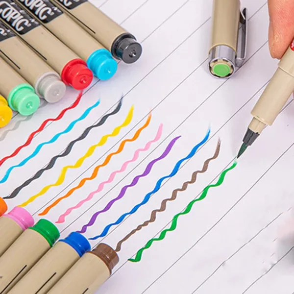 1pc 1.5mm Brush Pen Art Marker Set - Image 4