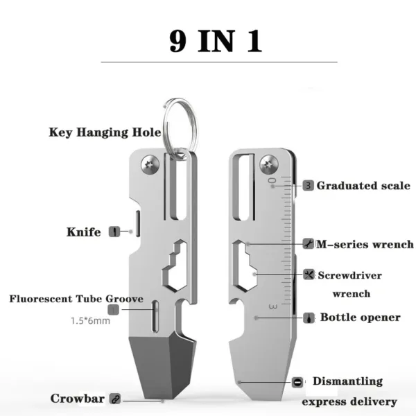 9-in-1 Titanium Alloy EDC Multi-Tool - Image 5