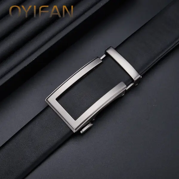 Men's Automatic Leather Belt 110-130cm - Image 3