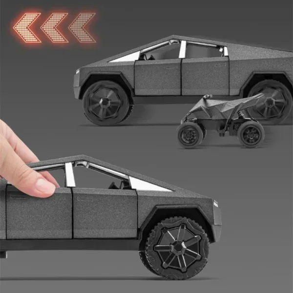 1/32 Scale Tesla Cybertruck Alloy Model Toy - Image 8