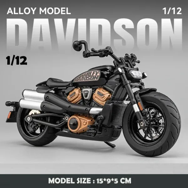 1/12 Scale Diecast Harley Sportster Motorcycle - Image 7