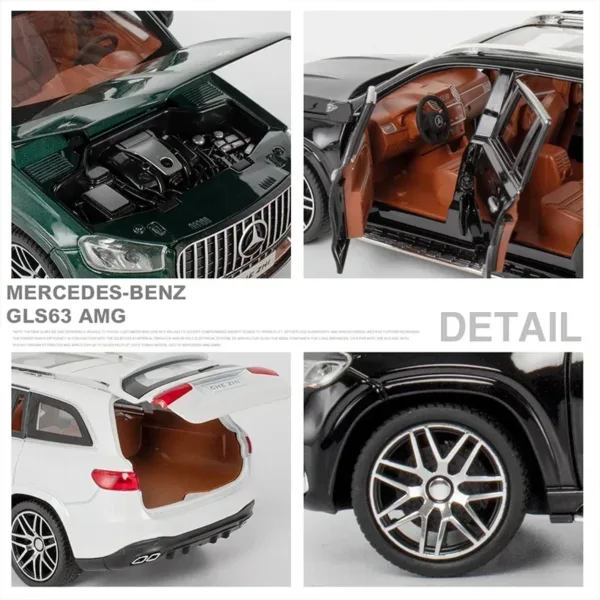 1:24 Mercedes Benz GLS63 AMG Diecast Model - Image 6