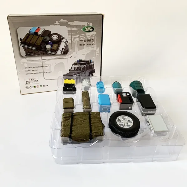 1/18 Scale Plastic Car Model Accessories Set - Image 4