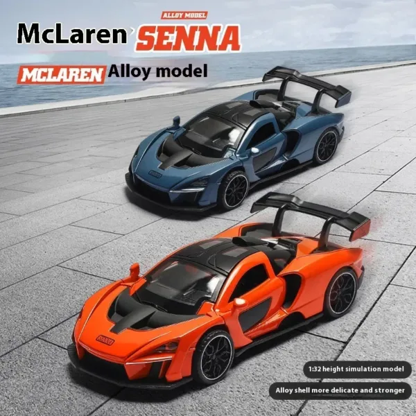 1:32 Senna Alloy Diecast Racing Car Model - Image 2