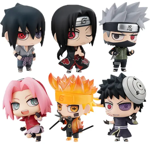 6pcs Naruto Q Version Anime Figures Set