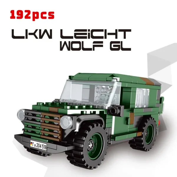 MOC Brick Set Military Lightweight Truck Model