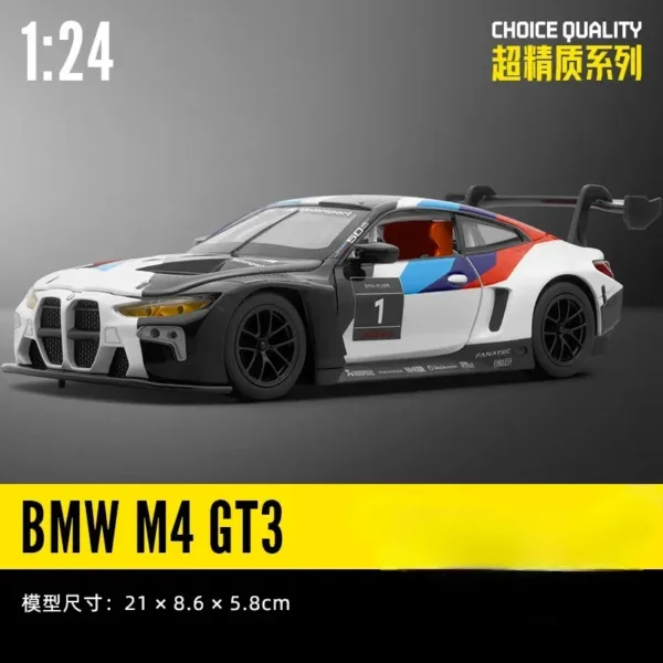 1:24 BMW M4 GT3 Diecast Metal Model Car - Image 8