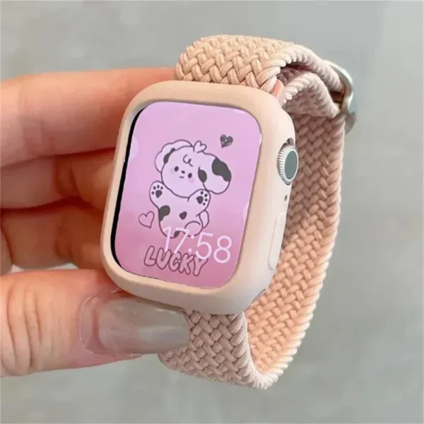 Korean Cute Nylon Strap for Apple Watch 38-49mm - Image 8