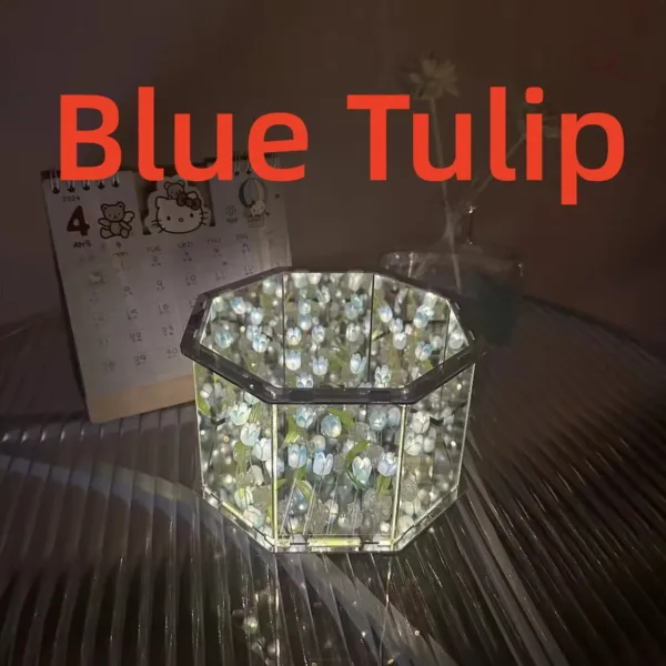 DIY Tulip Mirror Cube LED Night Light - Image 7