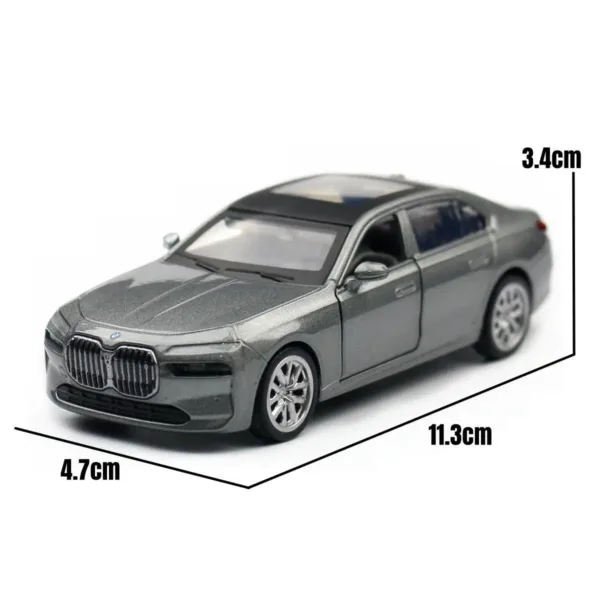 1/47 BMW I7 G70 Diecast Metal Toy Car - Image 6