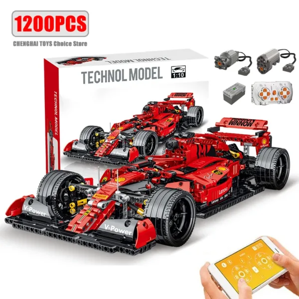 Remote Control Formula Car Building Blocks Set - Image 24