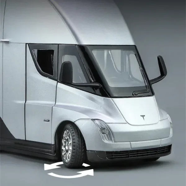 1:24 Tesla Semi Alloy Model Truck with Lights - Image 3